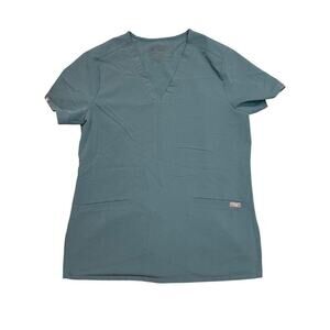 Figs Casma Three-Pocket Scrub Top HYDROGREEN Small‎